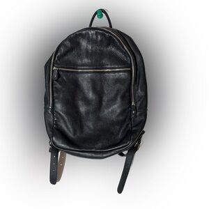 ROOTS - Vintage - 100% Leather Go Pack Prince Backpack - Black - Version 1.0